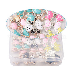 Alloy Enamel Pendants&nbsp;ALRI-TA0001-05-RS