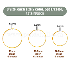30Pcs 6 Style Brass Bead Frames&nbsp;KK-FH0005-61