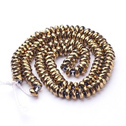 Rondelle Non-magnetic Synthetic Hematite Beads Strands&nbsp;G-D617-20B