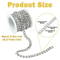 2.5M 304 Stainless Steel Curb Chains&nbsp;CHS-CJ0001-36