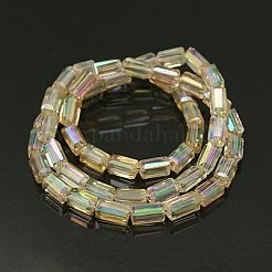 Electroplate Glass Beads&nbsp;EGLA-J023-8x4mm-07