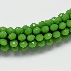 Flower Glass Beaded Lariat Necklaces&nbsp;NJEW-P102-37B