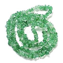 Transparent Crackle Glass Beads Strands&nbsp;GLAA-U004-01C
