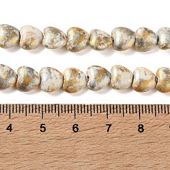 Spray Printed Synthetic Turquoise Beads Strands&nbsp;TURQ-P002-01A-06