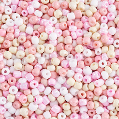 Opaque Glass Round Seed Beads&nbsp;GLAA-TAC0025-07B-06