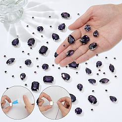 156Pcs 7 Styles Sew on Rhinestone&nbsp;DIY-SP0007-30B