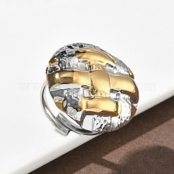 304 Stainless Steel Cuff Open Rings&nbsp;RJEW-F202-02A-GP