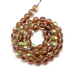 Synthetic Moonstone Beads Strands&nbsp;LS-G-F143-8mm-08