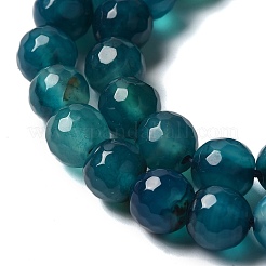 Dyed & Heated Natural Agate Beads Strands&nbsp;G-P539-D01-08
