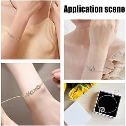 12Pcs 4 Style Half Finished 304 Stainless Steel Cable Chain Bracelets&nbsp;AJEW-NB0003-65