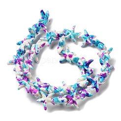 Synthetic Turquoise Dyed Beads Strands&nbsp;LS-G-P507-04E