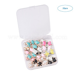 Alloy Enamel Pendants&nbsp;ALRI-TA0001-05-RS