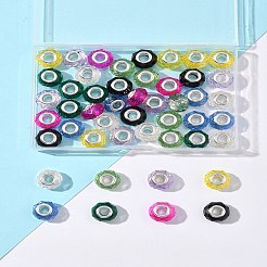 48Pcs 8 Colors Handmade Glass European Beads&nbsp;GLAA-FS0002-14