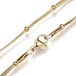304 Stainless Steel Herringbone Chain Necklaces&nbsp;X-NJEW-D285-28