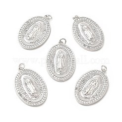 Brass Micro Pave Cubic Zirconia Pendants&nbsp;KK-E068-VB271-1