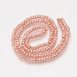 Electroplate Non-magnetic Synthetic Hematite Bead Strands&nbsp;G-Q465-21RG