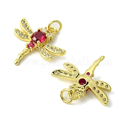 Eco-Friendly Brass Micro Pave Cubic Zirconia Pendants&nbsp;KK-A204-10G-02