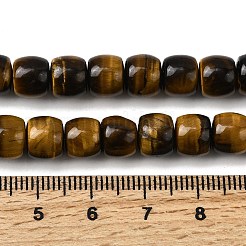 Natural Tiger Eye Beads Strands&nbsp;G-A275-C01-7x8mm