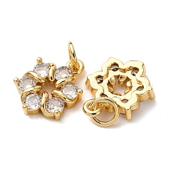 Brass Pave Cubic Zirconia Pendants&nbsp;KK-A270-10G