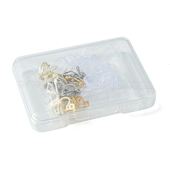 12Pcs 3 Colors Brass Clip-on Earring Findings&nbsp;KK-FS0001-28