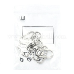 8Pcs 4 Styles 304 Stainless Steel Screw Carabiner Lock Charms&nbsp;STAS-FS0002-38