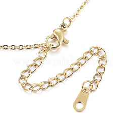 PVD Vacuum Plating 304 Stainless Steel Necklaces&nbsp;NJEW-E080-13G