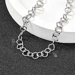 304 Stainless Steel Link Chain Bracelets for Women Men&nbsp;BJEW-A050-02P