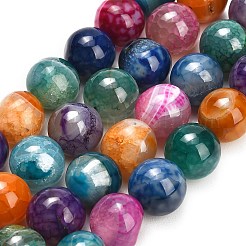 Natural Dragon Veins Agate Beads Strands&nbsp;GG-L001-L01-01B