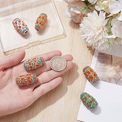 6Pcs Handmade Indonesia Beads&nbsp;IPDL-SP0001-06