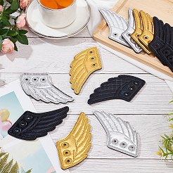 6 Pairs 3 Colors Cloth with Felt Shoe Decorations&nbsp;DIY-GF0009-87