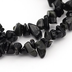 Natural Obsidian Beads Strands&nbsp;F005