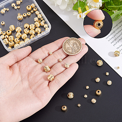 Brass Grooved Beads&nbsp;KK-BBC0028-75A