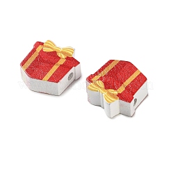 Christmas Theme Schima Wood Beads&nbsp;WOOD-F018-04