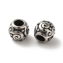 304 Stainless Steel European Beads&nbsp;STAS-H440-74AS-01