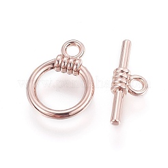 Alloy Toggle Clasps&nbsp;PALLOY-I134-12RG-AAA