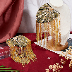 2Pcs Fashionable Tassel Epaulettes&nbsp;DIY-FH0008-89A-G
