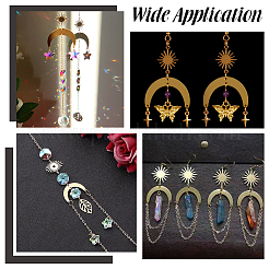 20Pcs Rack Plating Brass Chandelier Components Links&nbsp;KK-BBC0011-65