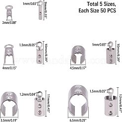 304 Stainless Steel Folding Crimp Ends&nbsp;STAS-UN0003-09P