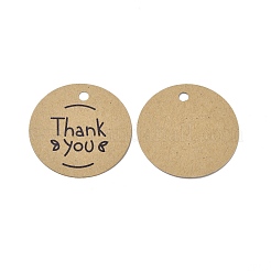 Thank You Theme Kraft Paper Jewelry Display Paper Price Tags&nbsp;CDIS-K004-01D