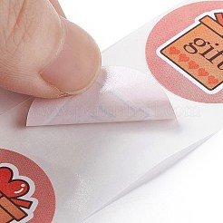 2 Colors Paper Gift Sticker Rolls&nbsp;X-STIC-E001-12