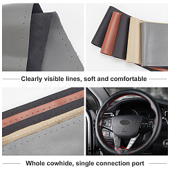 DIY Hand Sewing Genuine Leather Steering Wheel Cover&nbsp;AJEW-WH0002-60B