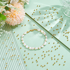 1000Pcs Brass Crimp Beads&nbsp;KK-UN0005-28G