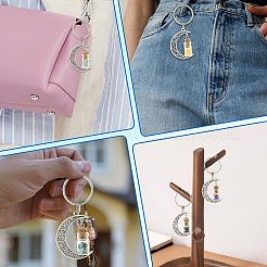 7Pcs Moon Alloy Pendant Decorations&nbsp;HJEW-FS00086