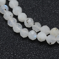 Natural Rainbow Moonstone Beads Strands&nbsp;X-G-E411-08-4mm