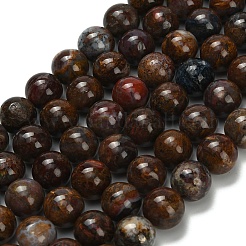 Natural Pietersite Beads Strands&nbsp;G-L642-B16-12mm