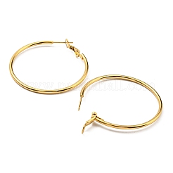 Ion Plating(IP) 316 Surgical Stainless Steel Hoop Earrings for Women&nbsp;EJEW-C053-08A-G