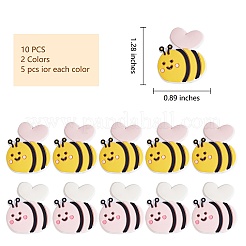 10Pcs 2 Colors Silicone Focal Beads&nbsp;JX758A