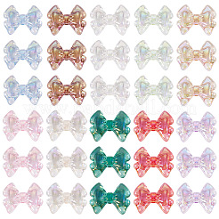 50Pcs 10 Colors UV Plating Transparent Acrylic Beads&nbsp;TACR-TA0001-90