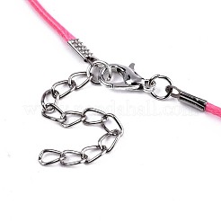 Waxed Cotton Cord Necklace Making&nbsp;MAK-S034-M