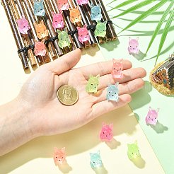60Pcs 6 Colors Luminous Kangaroo Miniature Ornaments&nbsp;DJEW-CJZ0001-003